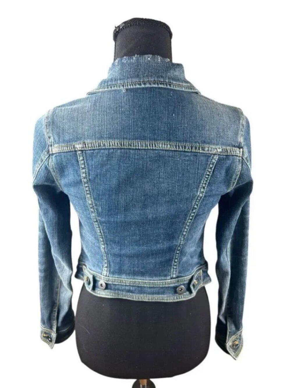Anthropologie Pilcro And The Letterpress Jean Jacket XXS Biker Streetwear Grunge - Picture 2 of 6